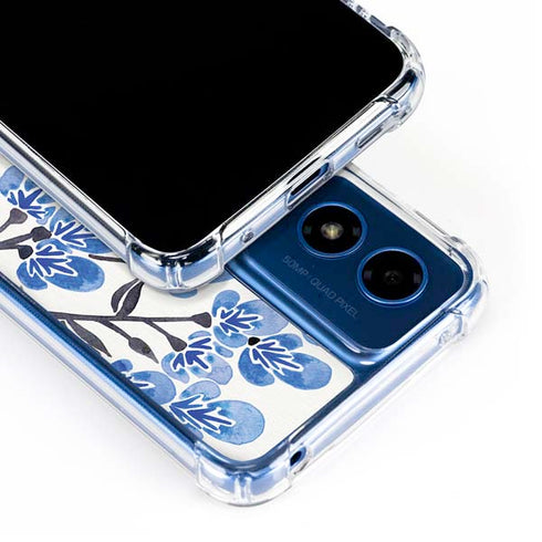 Blue Cherry Blossoms by Cat Coq Moto G 5G (2024) Clear Case